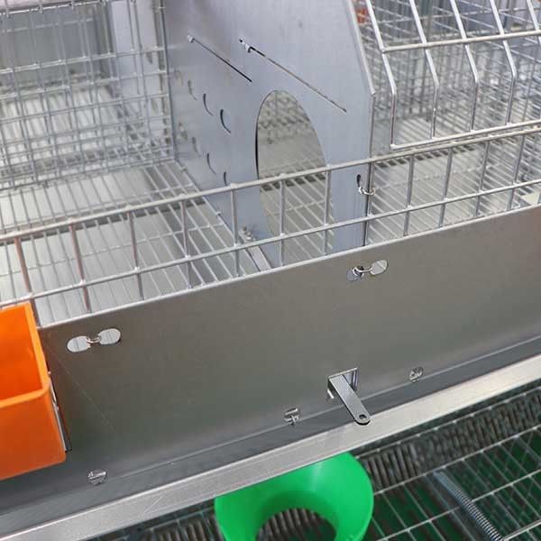 24の細胞電池の作動の農場のウサギのおり2層の容易なクリーニングの耐久財